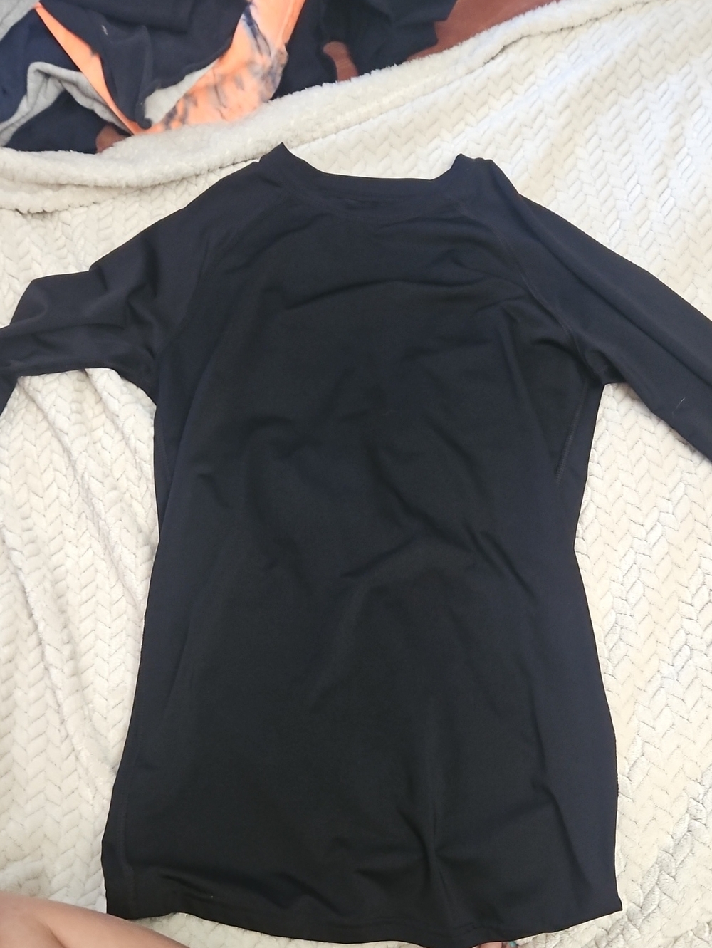 Augusta Sportswear Black Long Sleeve Women's Top